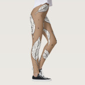 Boho verlaat kunst leggings (Rechts)