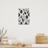 Boho verlaat kunst poster (Keuken)