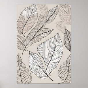Boho verlaat kunst poster
