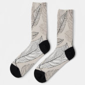 Boho verlaat kunst sokken (Links)