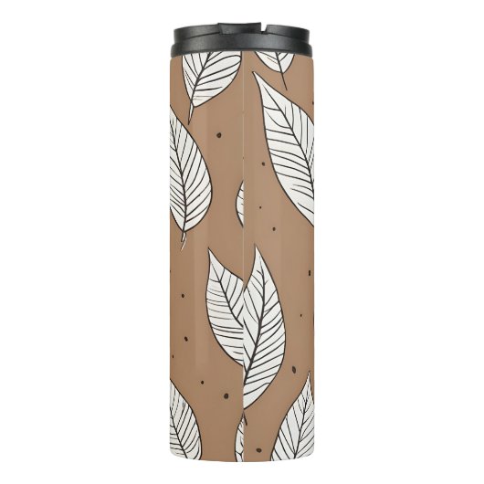 Boho verlaat kunst thermosbeker (Achterkant)