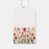 Boho verse Bloemen Baby Shower  Cadeaulabel (Achterkant)