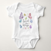 Boho verspreidt uw vleugels Butterfly Baby uit één Romper (Voorkant)