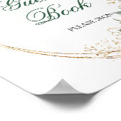 Boho Vert Poussiéreux Eucalyptus Livre d'Or de Tab (Coin)