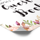 Boho Veuillez signer le livre d'or Panneau (Coin)