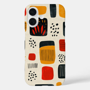 Boho Vibes - Abstracte tribale patroon telefoonhoe iPhone 16 Hoesje