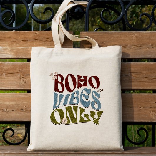 Boho VIbes seulement Retro Vintage Sac fourre-tout