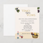 Boho Vino avant de prononcer une invitation à la d (Devant / Derrière)