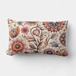 Boho Vintage Bloemenkussen Kussen