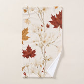 Boho Vintage Feuilles d'érable hiver modèle floral (Serviette à main)