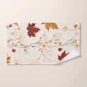 Boho Vintage Feuilles d'érable hiver modèle floral (Serviette à main)
