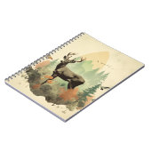 Boho Vintage Forest Deer Spiral Carnet (Côté gauche)