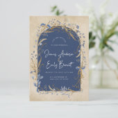 Boho Vintage Wedding Invitation | Bohème rustique (Debout devant)