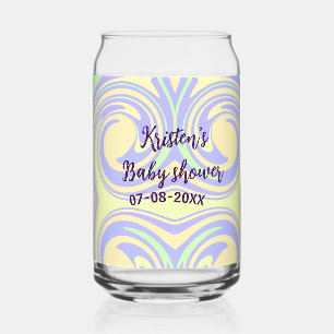 Boho violet vert baby shower marbre rustique moder