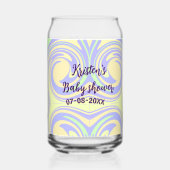 Boho violet vert baby shower marbre rustique moder (Verso)