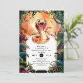 Boho Viper Snake Verjaardag Kaart (Staand voorkant)