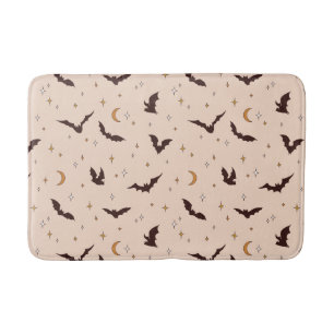 Boho vleermuizen en sterren Halloween patroon Badmat