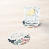 Boho Vlinder Baby Shower Onderzetter (Insitu)