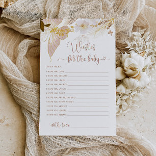 Boho vlinder baby shower wensen voor baby