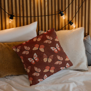 Boho Vlinder Patroon - Herfst Huisdecoratie Kussen