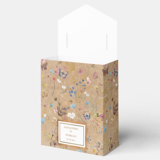  Boho vlinder tuin bruiloft Bedankdoosjes (Geopend)