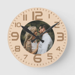 Boho Voeg je foto toe Ronde Klok