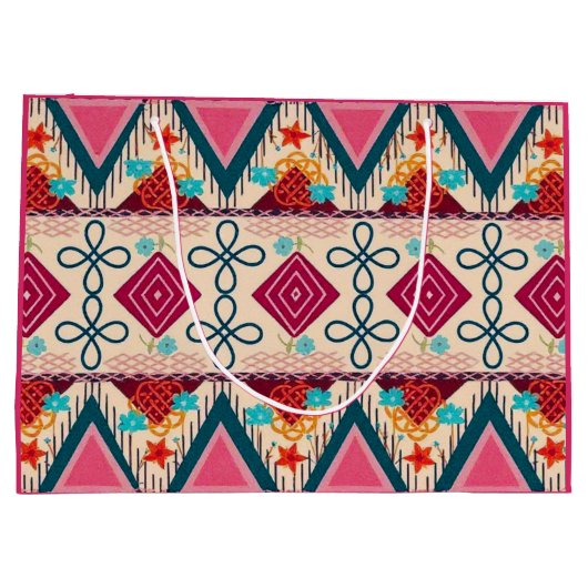 Boho Volkskunst Groot Cadeauzakje (Achterkant)