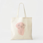 Boho Vormen & Bloem Omtrek Tote Bag (Voorkant)