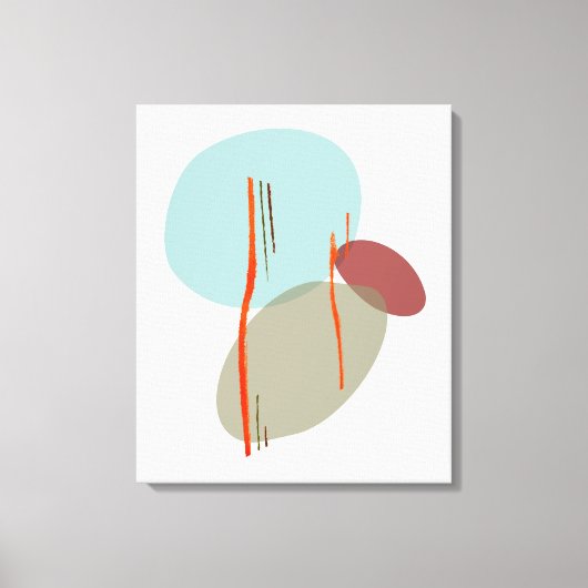 Boho Vormen Canvas Afdruk (Voorkant)