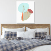 Boho Vormen Canvas Afdruk (Insitu (Slaapkamer))