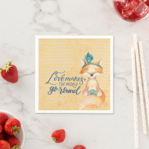 Boho Vos Liefdescitaat Servet