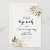 Boho Vrijgezellenfeest Brunch Uitnodiging (Voorkant / Achterkant)