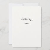 Boho Vrijgezellenfeest Brunch Uitnodiging (Achterkant)