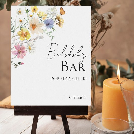 Boho Vrijgezellenfeest Bubbly Bar Pop Fizz Clink S Poster