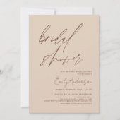 Boho Vrijgezellenfeest script minimalistische terr Kaart (Voorkant)