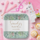 Boho Vrijgezellenfeest Wilde bloem Bord papier (Feest)