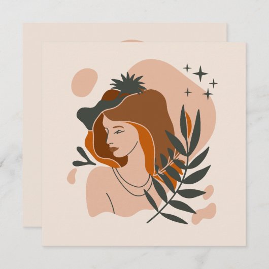 Boho Vrouw Sterren (Voorkant / Achterkant)