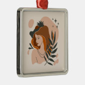 Boho Vrouw Sterren Metalen Ornament (Rechts)