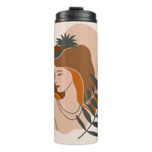 Boho Vrouw Sterren Thermosbeker