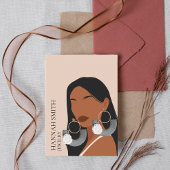 Boho Vrouw Stud Oorbel Display Visitekaartje