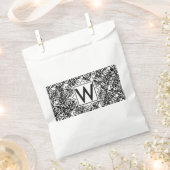 Boho W Monogram Bedankzakje (Geknipt)