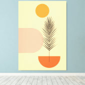Boho wandkunst canvas afdruk (Insitu (Houten vloer))