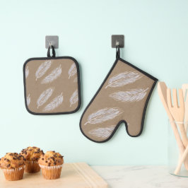 BOHO wanten & pot houder set | m3galleryStudio