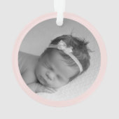 Boho Watercolor Baby Elephant Photo de Noël (dos)