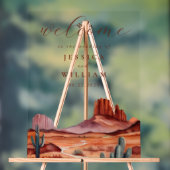 Boho Watercolor Desert Mariage Welcome (Neutre)