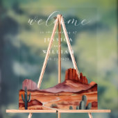 Boho Watercolor Desert Mariage Welcome (Neutre)