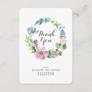 Boho Watercolor Floral & Butterfly   MERCI