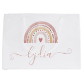 Boho Watercolor Rainbow Cadeau sac (Devant)