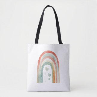 Boho Watercolor Regenboog Draagtas