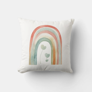 Boho Watercolor Regenboog Kussen